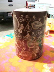 vintage bicycle ice bucket