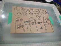 100_0614 Printed piece on chipboard