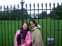 Mariko and Me outside the White House