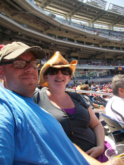 Jeremy and me at the game