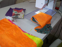 Sewing bags on a regualr machine after the Serger is axed