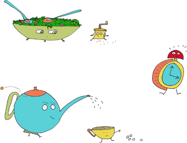 LowRescoloredInTeapot N Salad Salad and Tea Time