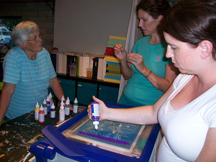 Putting some ink on the screen - ready to pull