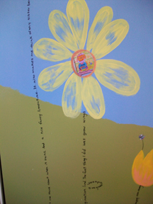 Text - kids poetry as flower stems