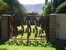 A gate in Rancho Mirage