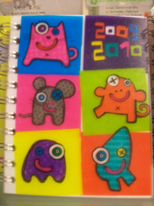 Cute critters on a journal cover