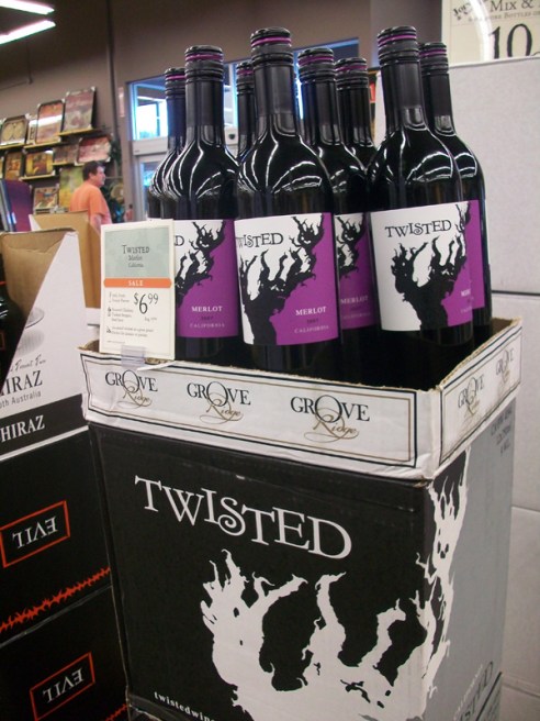 "Twisted" red wine
