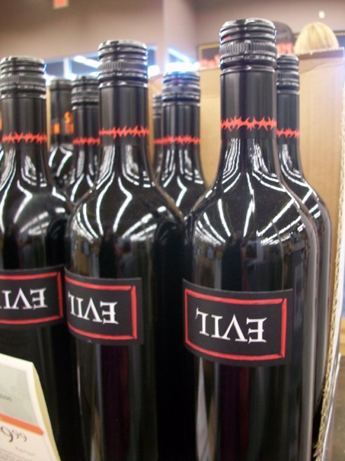 "Evil" red wine