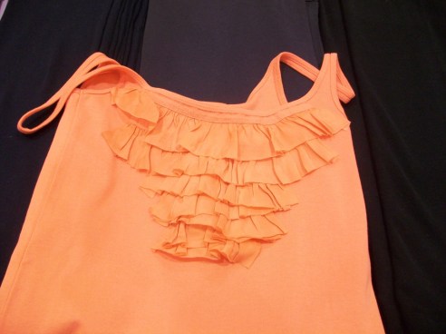 Ruffles on a tank