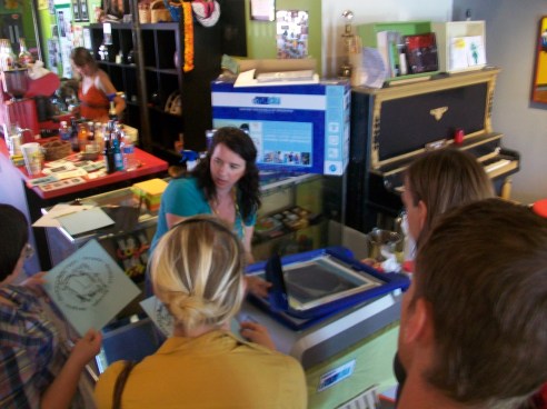 YUDU demo at Swap-O-Rama at Trunk Space